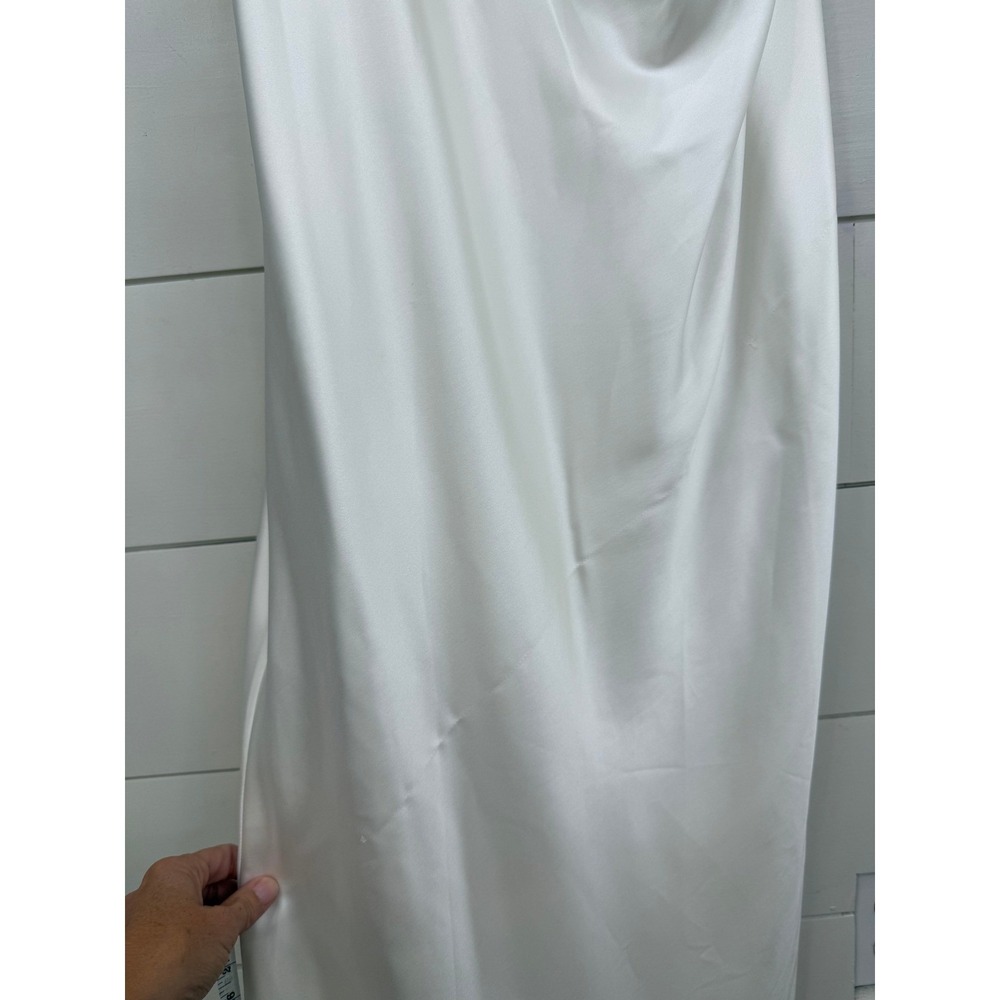 NWT Babyboo Calanthe Ivory Satin Corset Pleated Bridal Maxi Dress XXL - Picture 4 of 13